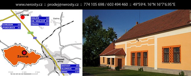Kde najdete firmu nerosty.cz, odkaz na provozn� dobu