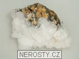 kalcit + rodochrozit + pyrit