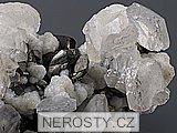 kalcit + manganokalcit + pyrit