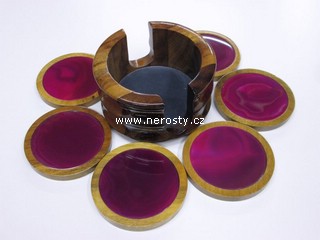 ach�t + podlo�ky pod sklenice