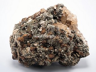 goethit + fluorit + pyrit