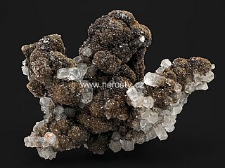 goethit + kalcit + pyrit