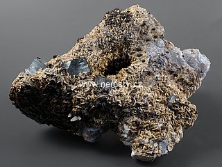 goethit + siderit + fluorit