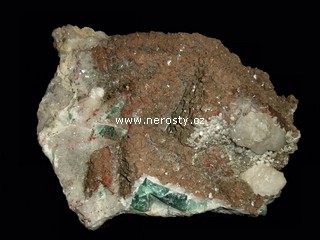 k�emen + kalcit + fluorit