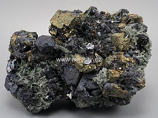 chalcopyrite, galena