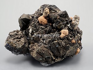 pyrit, manganokalcit