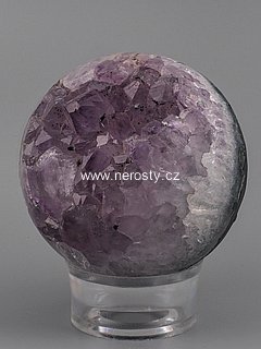 ametyst s krystaly, koule