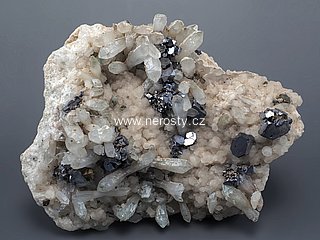 galena, quartz