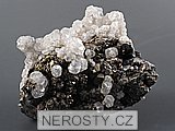 pyrit + kalcit + arzenopyrit