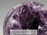 ametyst s krystaly + koule