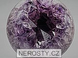 ametyst s krystaly + koule