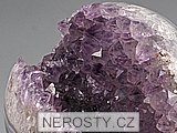 ametyst s krystaly + koule