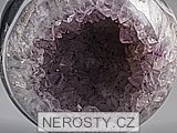 ametyst s krystaly + koule