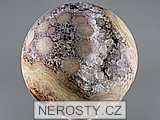 chalcedon + ametyst + koule s krystaly